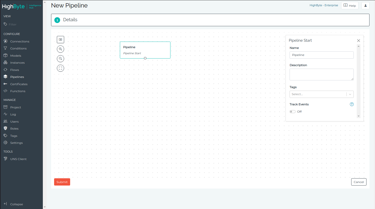 New Pipeline Settings